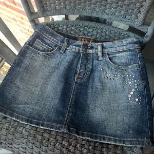 FOREVER 21, Denim Mini Skirt w/Embellishments!​